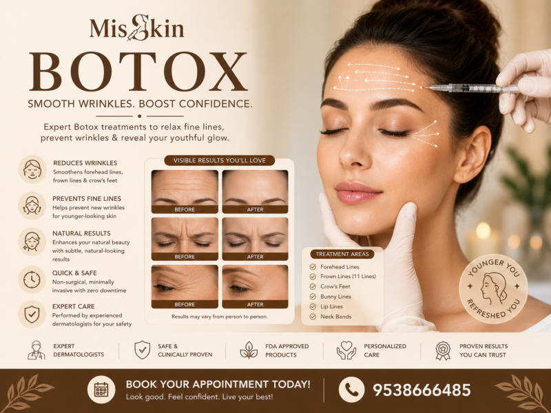 Botox (Anti-Wrinkle Injections) in Bangalore treatment at Misskin