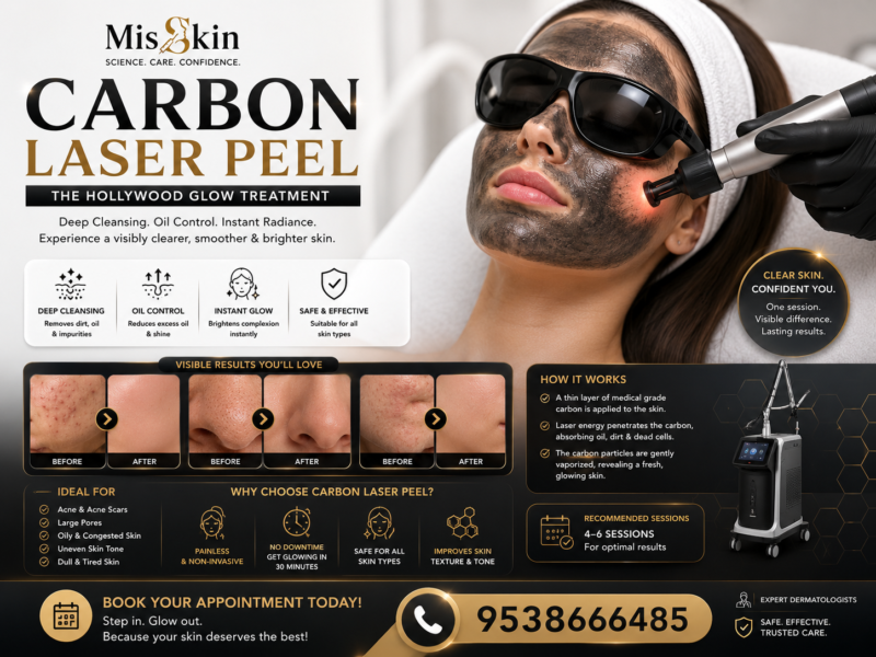 Carbon Laser Peel in Bangalore treatment at Misskin