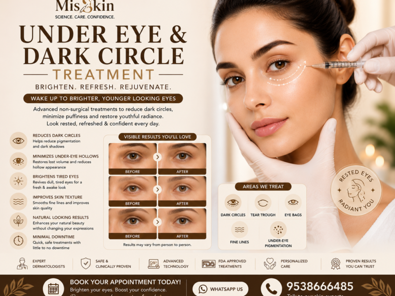 Under-Eye & Dark Circle Treatment in Bangalore treatment at Misskin