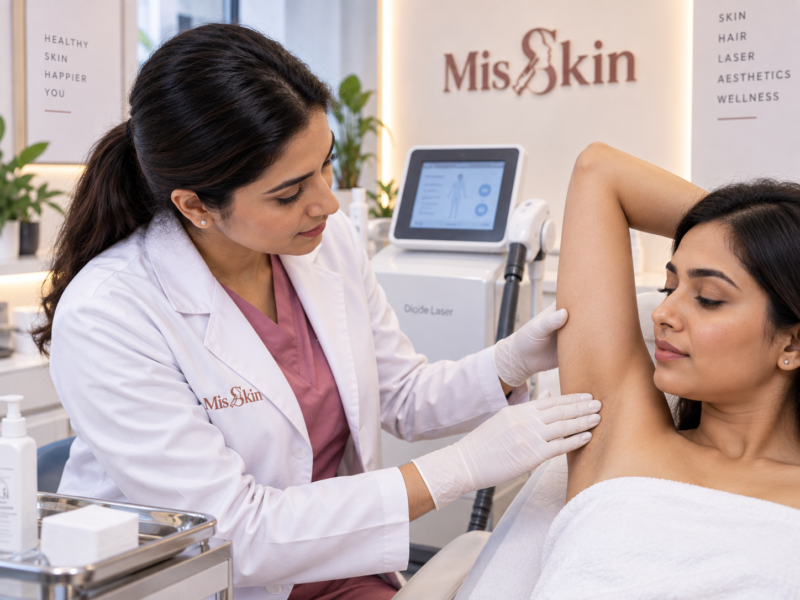 Laser hair removal consultation at Misskin Bangalore